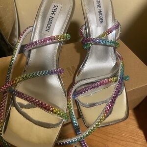 Steve Madden Women's Iridescent Strappy Heels